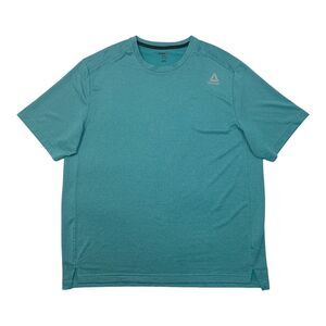 Reebok Crossfit T Shirt Mens 2XL XXL Seascape Green Sweat Wick Workout Train Tee